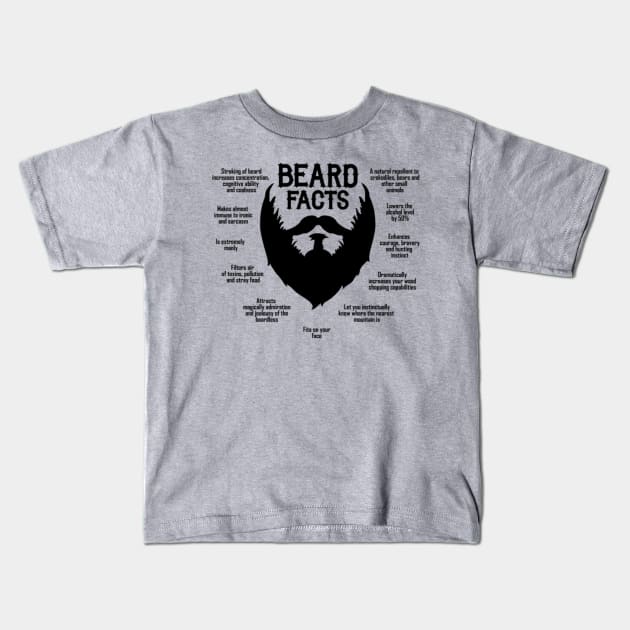 Beard Kids T-Shirt by AlanAPelt